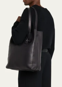TOM FORDMen's Natural Leather North-South Tote Bag