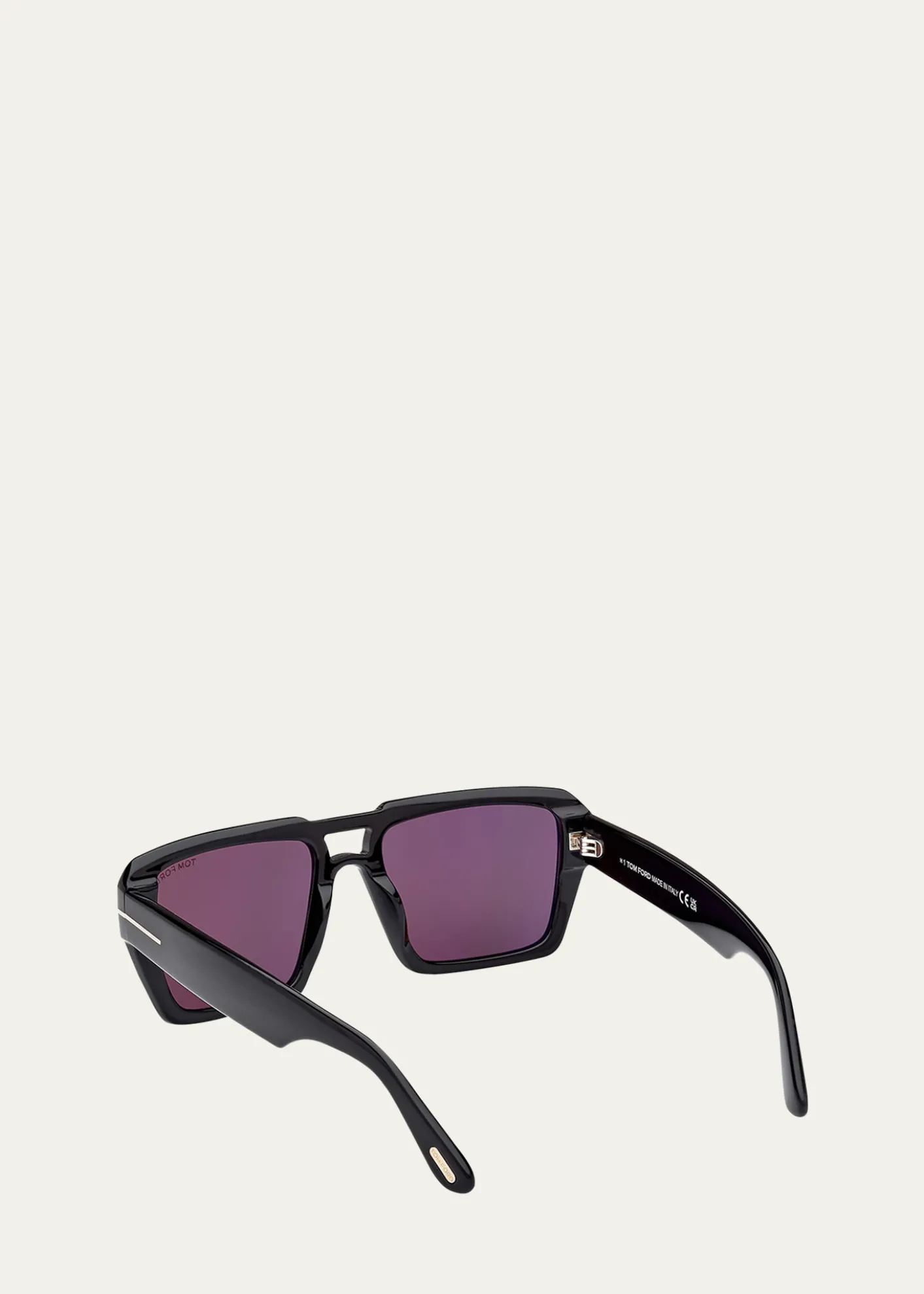 TOM FORDMen's Redford Acetate Rectangle Sunglasses