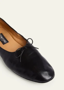 TOM FORDMen's Rudolf Leather Ballerina Flats