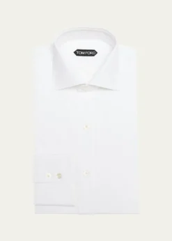 TOM FORDMen's Slim Fit Cotton Dress Shirt