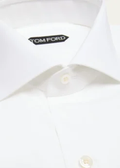 TOM FORDMen's Slim Fit Cotton Dress Shirt