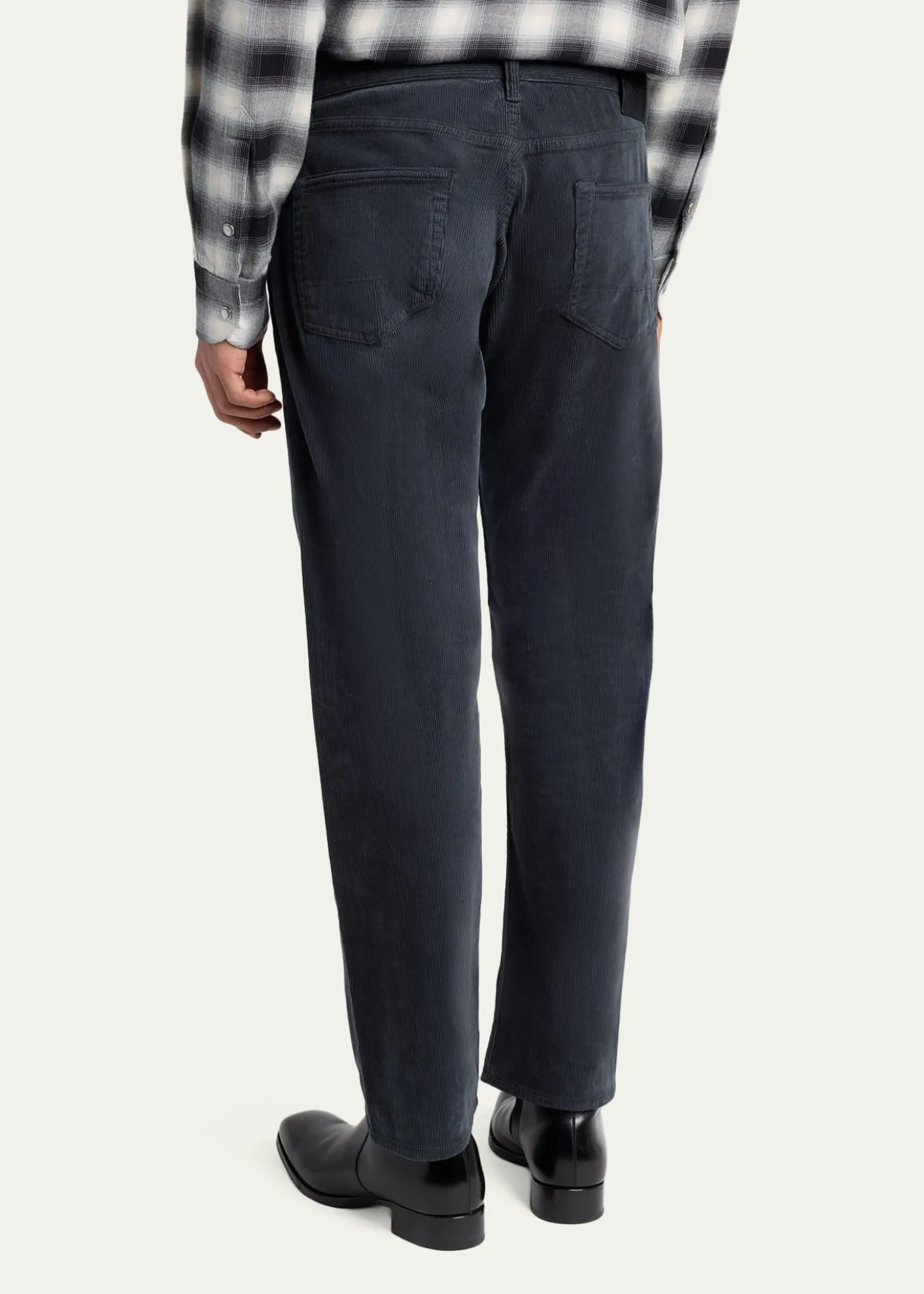 TOM FORDMen's Slim-Fit Stretch Black Denim Five-Pocket Pants