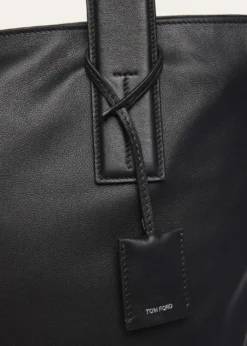 TOM FORDMen's Soft Leather North-South Tote Bag