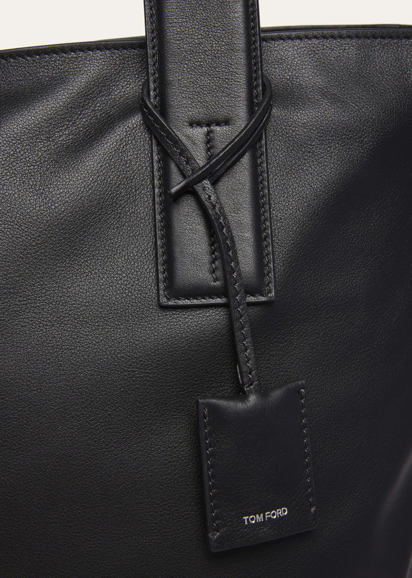TOM FORDMen's Soft Leather North-South Tote Bag