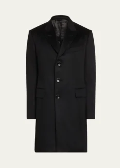 TOM FORDMen's Solid Cashmere Overcoat