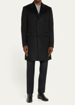 TOM FORDMen's Solid Cashmere Overcoat