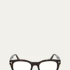 TOM FORDMen's Square Havana Acetate Optical Glasses
