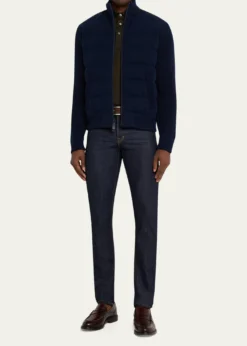 TOM FORDMen's Stretch Selvedge Denim Straight-Leg Jeans