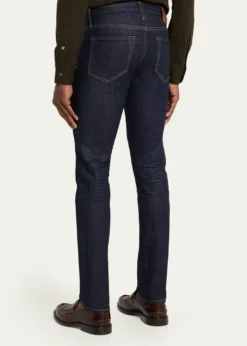TOM FORDMen's Stretch Selvedge Denim Straight-Leg Jeans