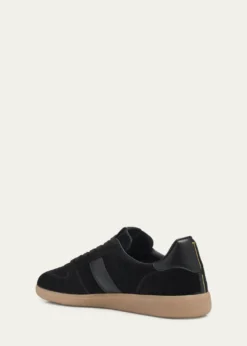 TOM FORDMen's Suede T Low-Top Sneakers