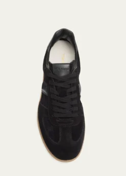 TOM FORDMen's Suede T Low-Top Sneakers