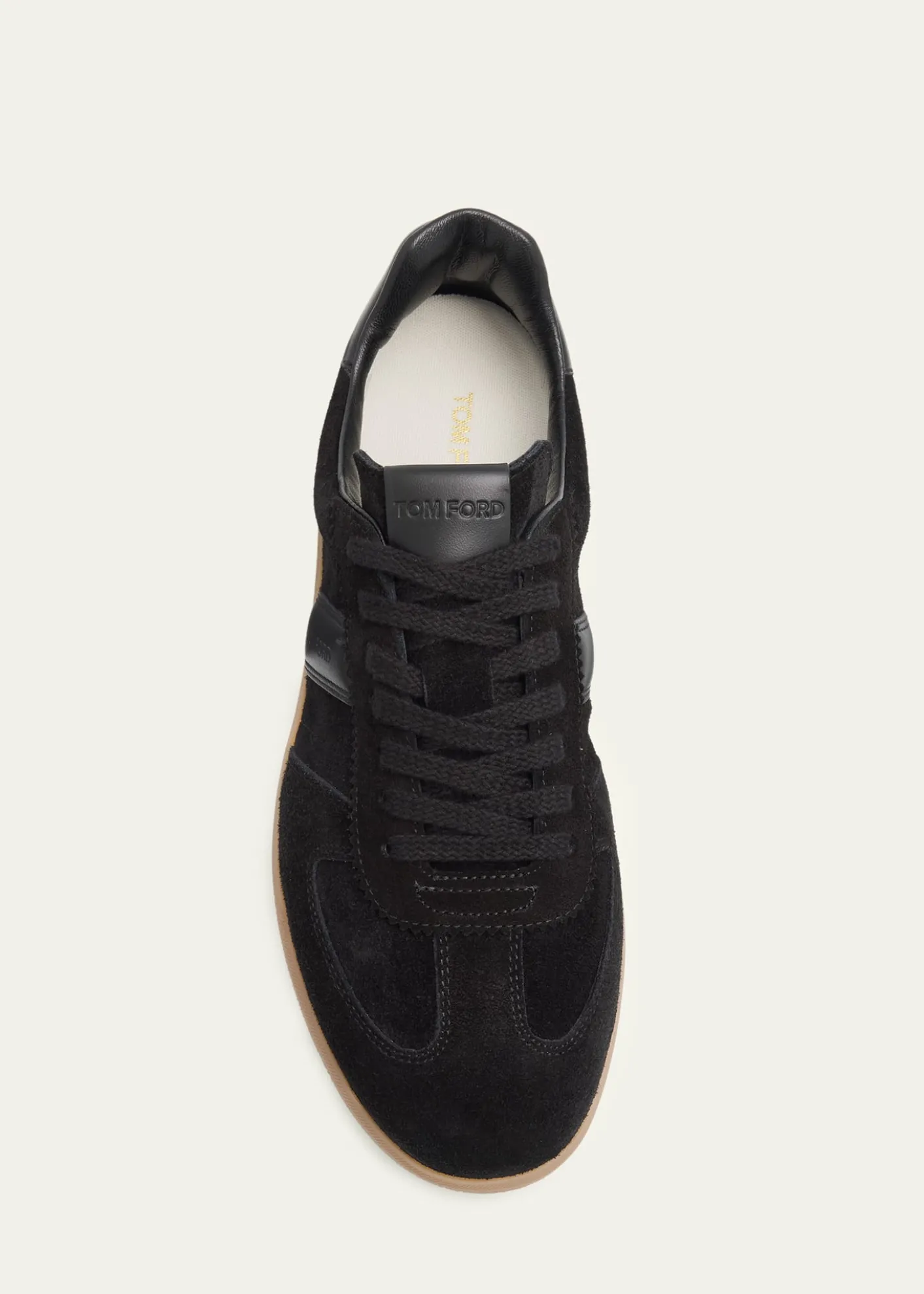 TOM FORDMen's Suede T Low-Top Sneakers