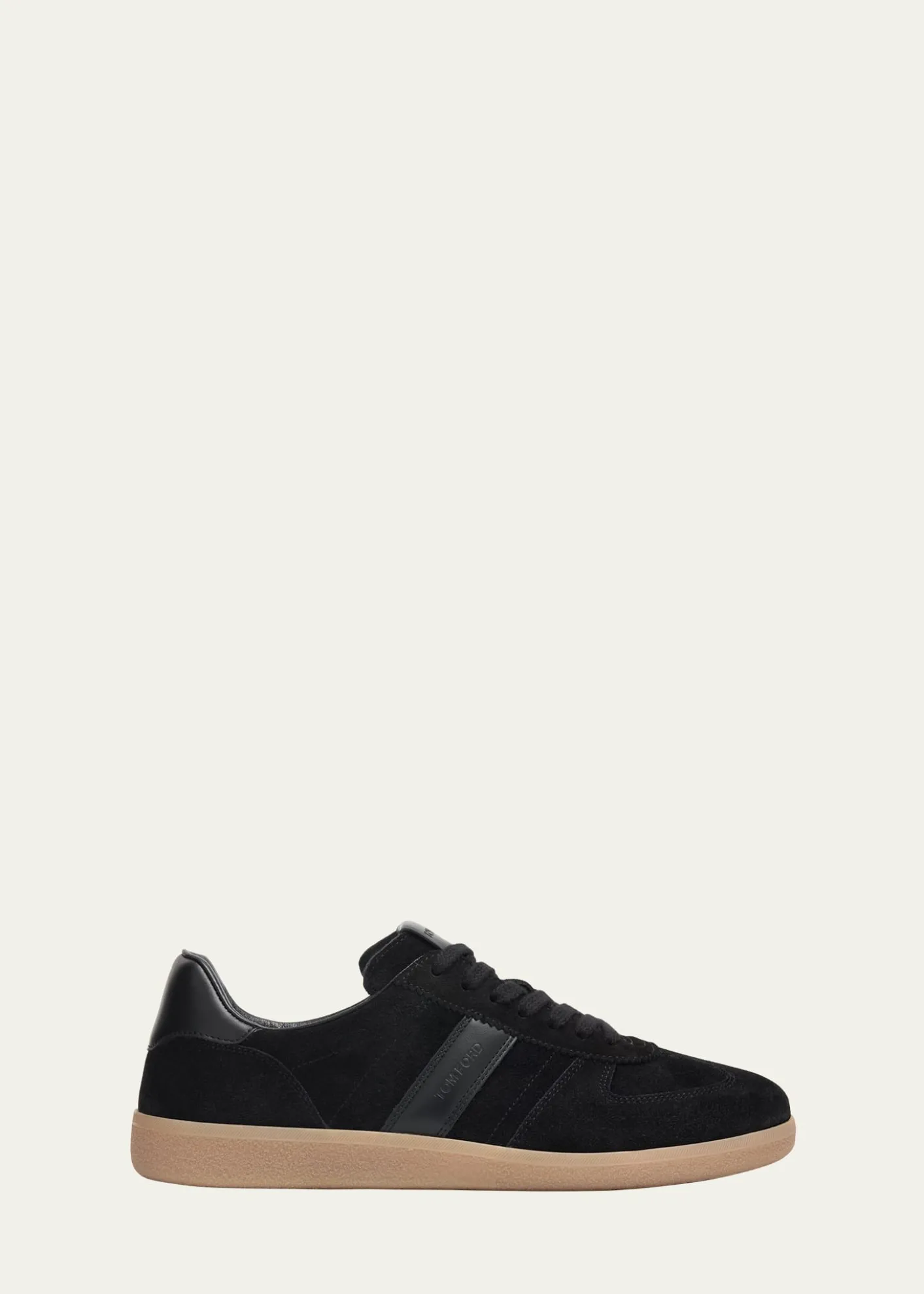 TOM FORDMen's Suede T Low-Top Sneakers