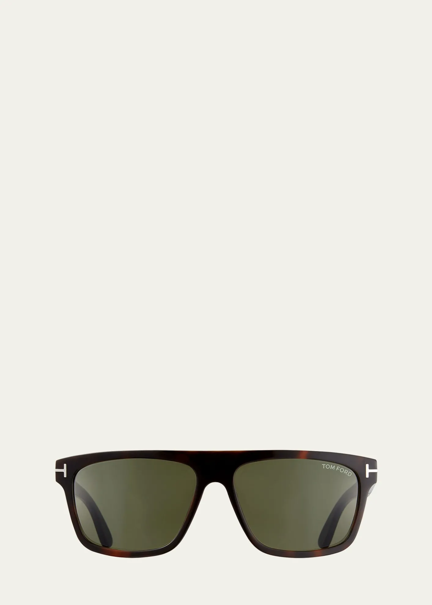 TOM FORDMen's Thick Square Acetate Sunglasses