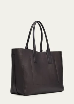 TOM FORDMen's T-Line Grained Leather East-West Tote Bag