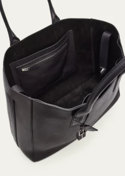TOM FORDMen's T-Line Grained Leather East-West Tote Bag