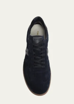 TOM FORDMen's T Suede and Leather-Trim Low-Top Sneakers