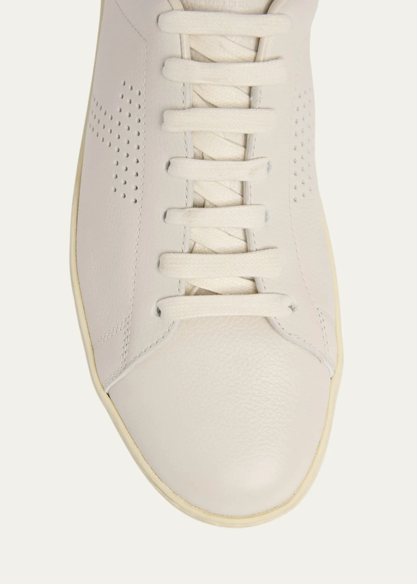 TOM FORDMen's Warwick Grained Leather Sneakers