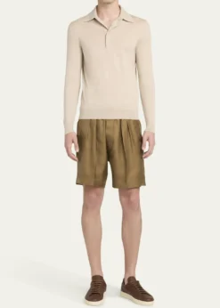 TOM FORDMen's Warwick Soft Grain Leather Sneakers