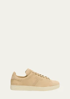 TOM FORDMen's Warwick Suede Low-Top Sneakers