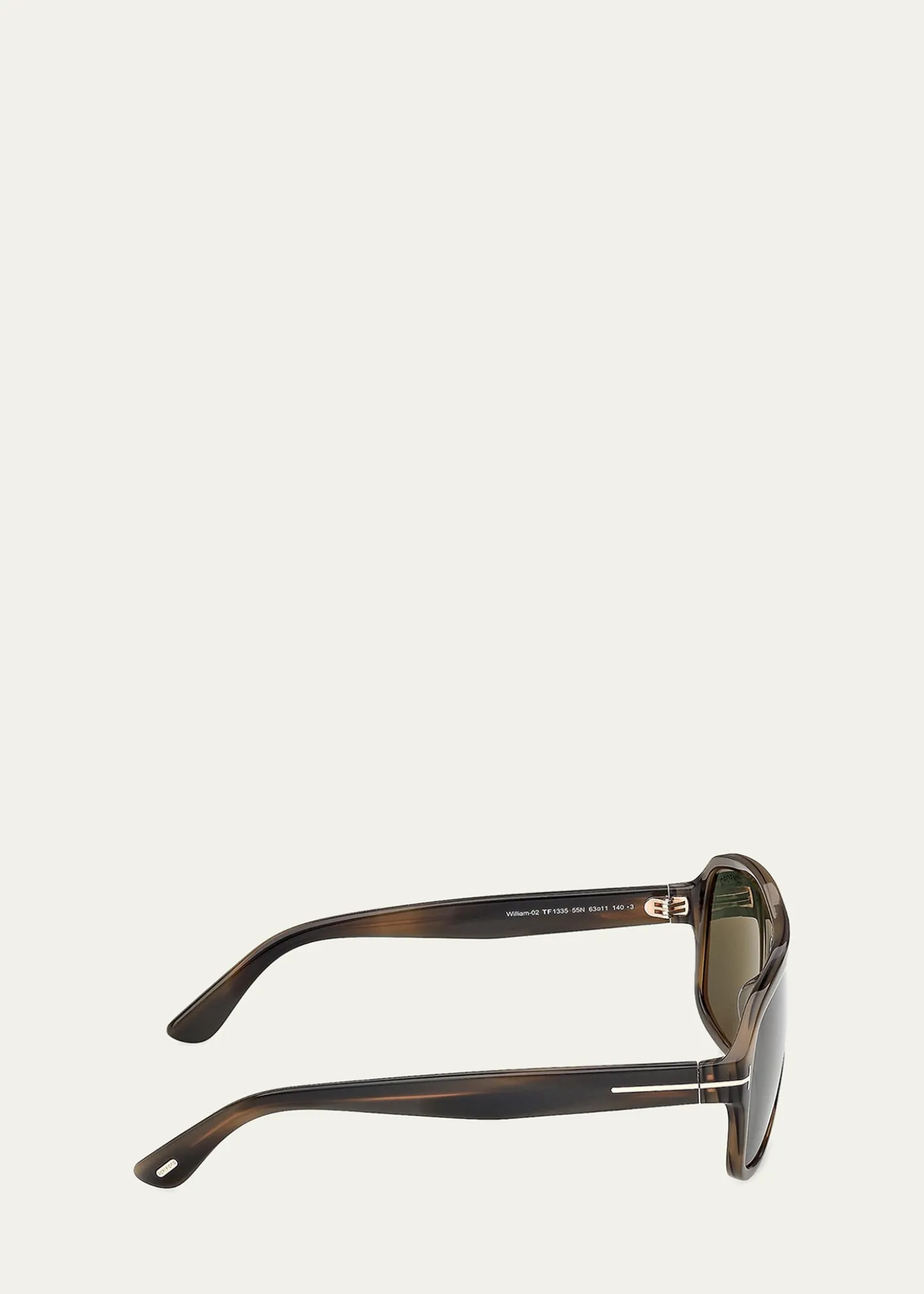 TOM FORDMen's William-02 Acetate Rectangle Sunglasses