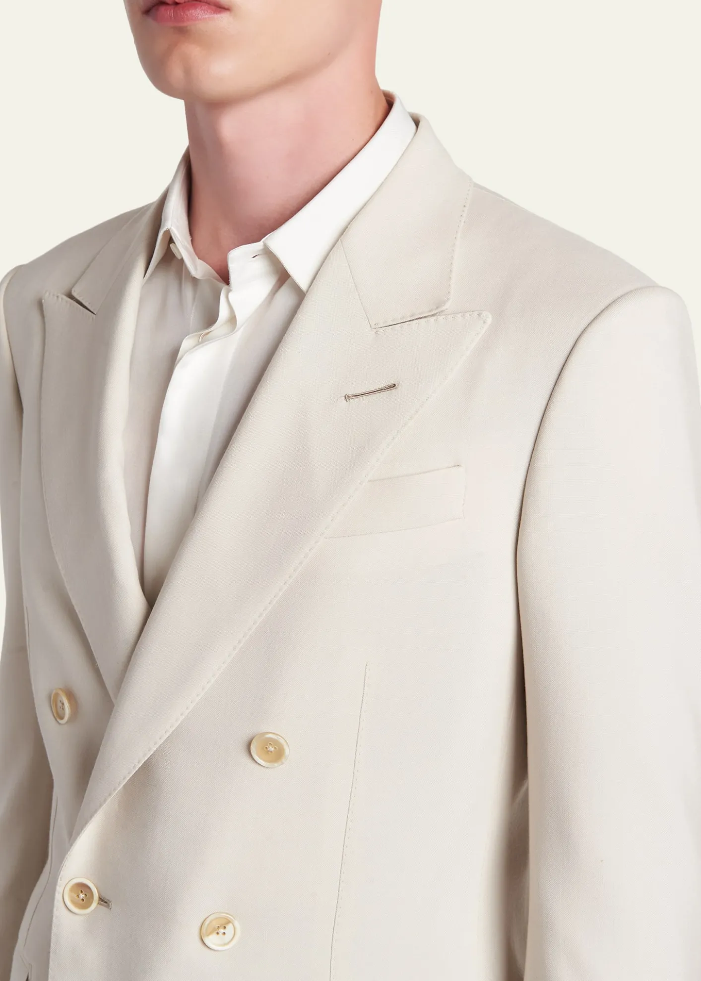 TOM FORDMen's Wool, Cashmere and Silk Double-Breasted Sport Coat