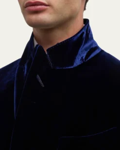 TOM FORDMen's Wool-Silk Velvet Cocktail Jacket