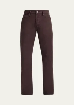 TOM FORDMen's Wool Straight Leg Five-Pocket Pants