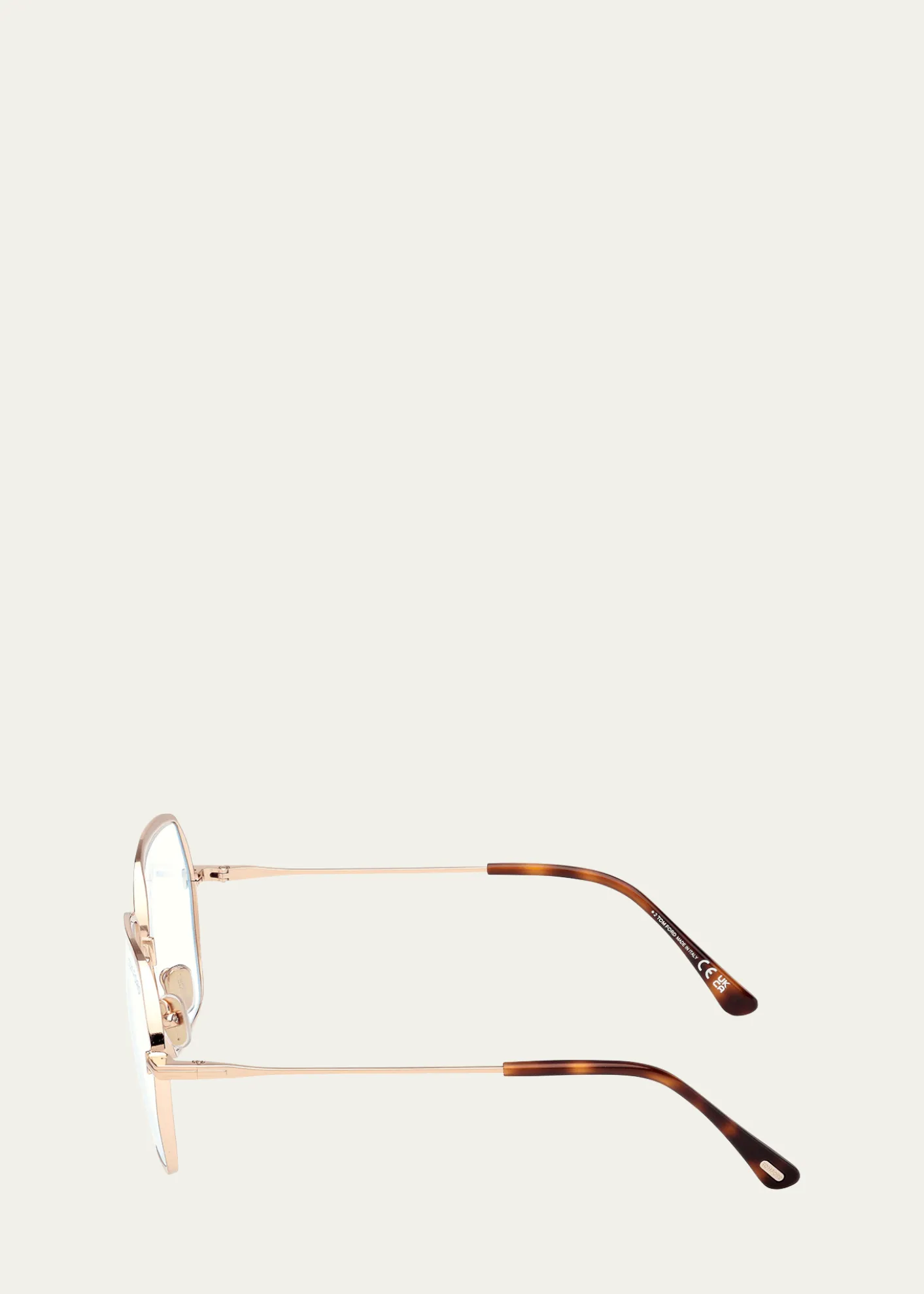 TOM FORDMetal Hexagonal Blue Light-Blocking Glasses