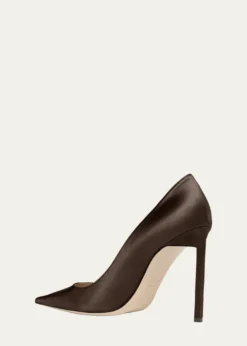 TOM FORD85mm Betty Satin Pointed-Toe Pumps