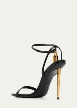 TOM FORD105mm Lock Goatskin Leather Sandals