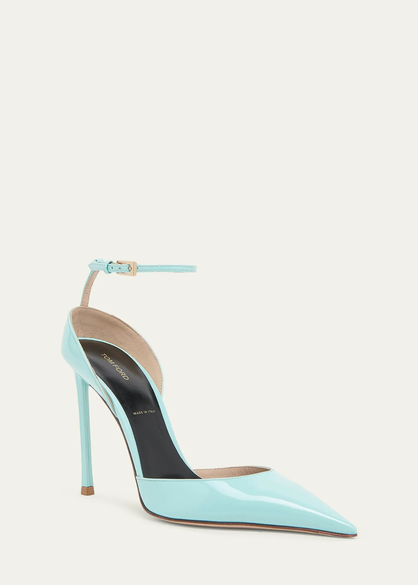 TOM FORD105mm Patent Leather Ankle-Strap Pumps