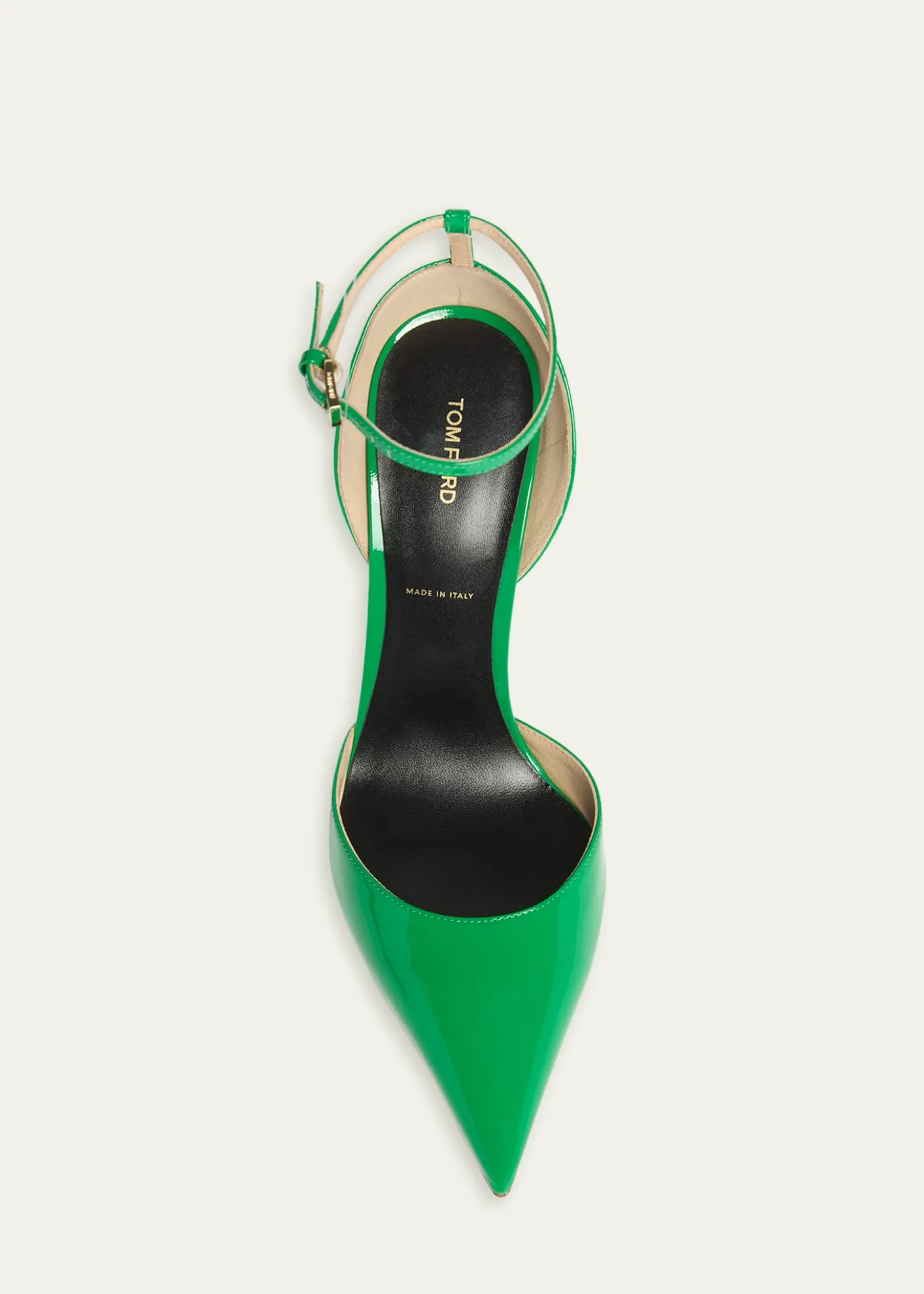 TOM FORD105mm Patent Leather Ankle-Strap Pumps