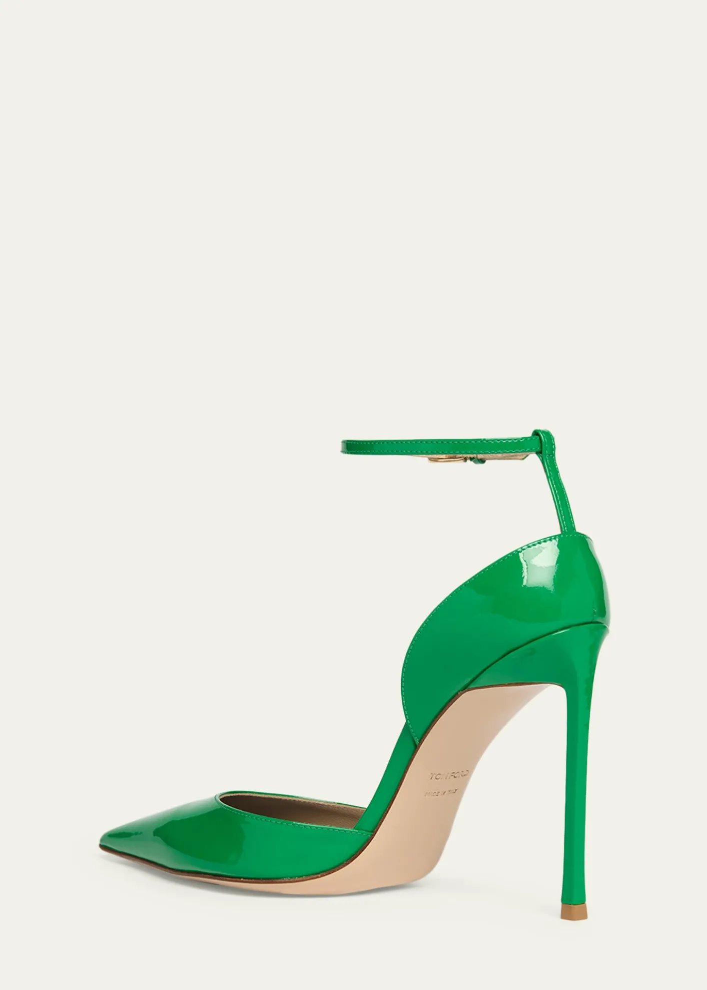 TOM FORD105mm Patent Leather Ankle-Strap Pumps