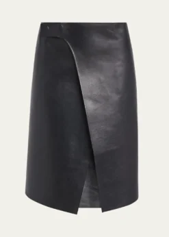 TOM FORDNappa Leather Wrap Skirt