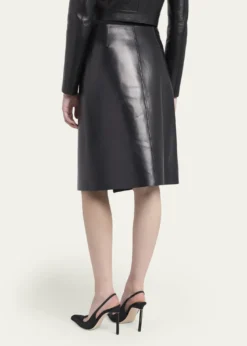 TOM FORDNappa Leather Wrap Skirt