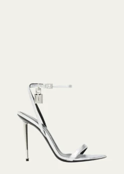 TOM FORDPadlock Metallic Stiletto Sandals