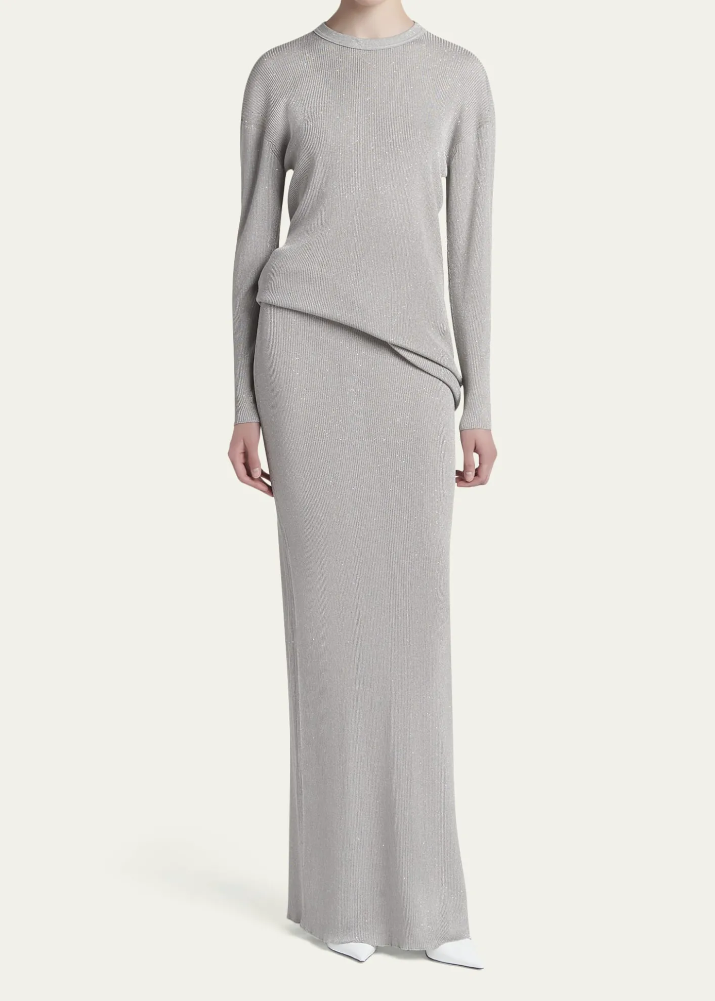 TOM FORDPaillette Rib Knit Tunic Top