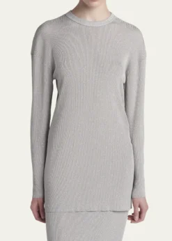 TOM FORDPaillette Rib Knit Tunic Top