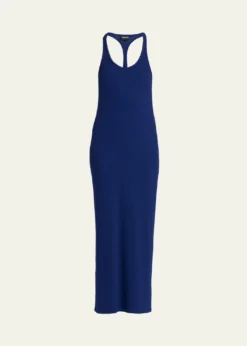 TOM FORDRibbed Knit Racerback Midi Tank Dress