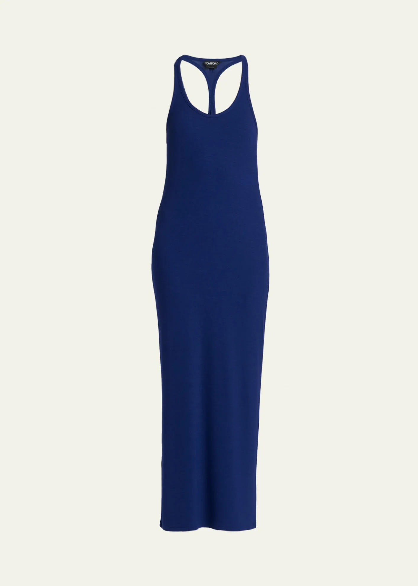 TOM FORDRibbed Knit Racerback Midi Tank Dress