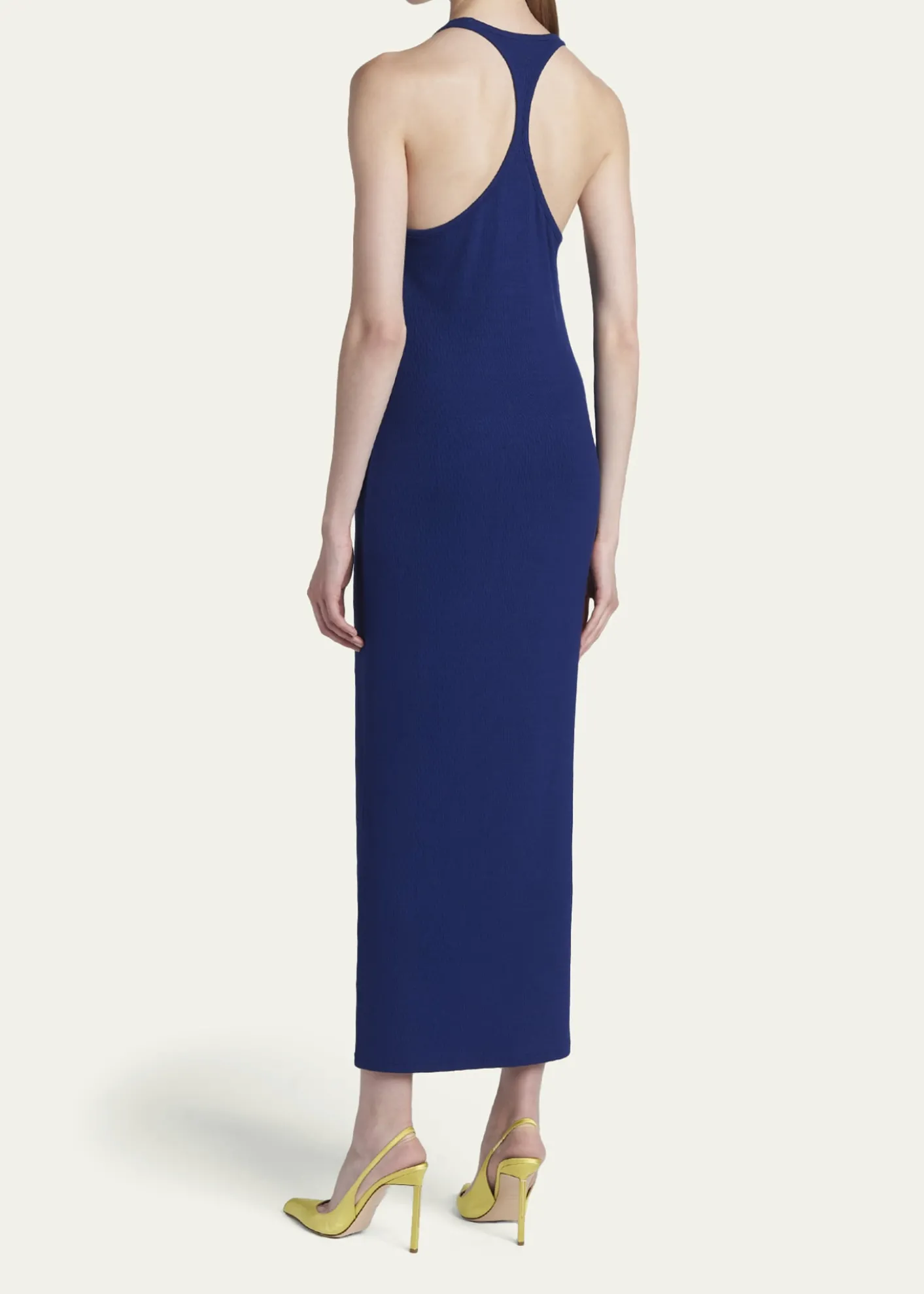 TOM FORDRibbed Knit Racerback Midi Tank Dress