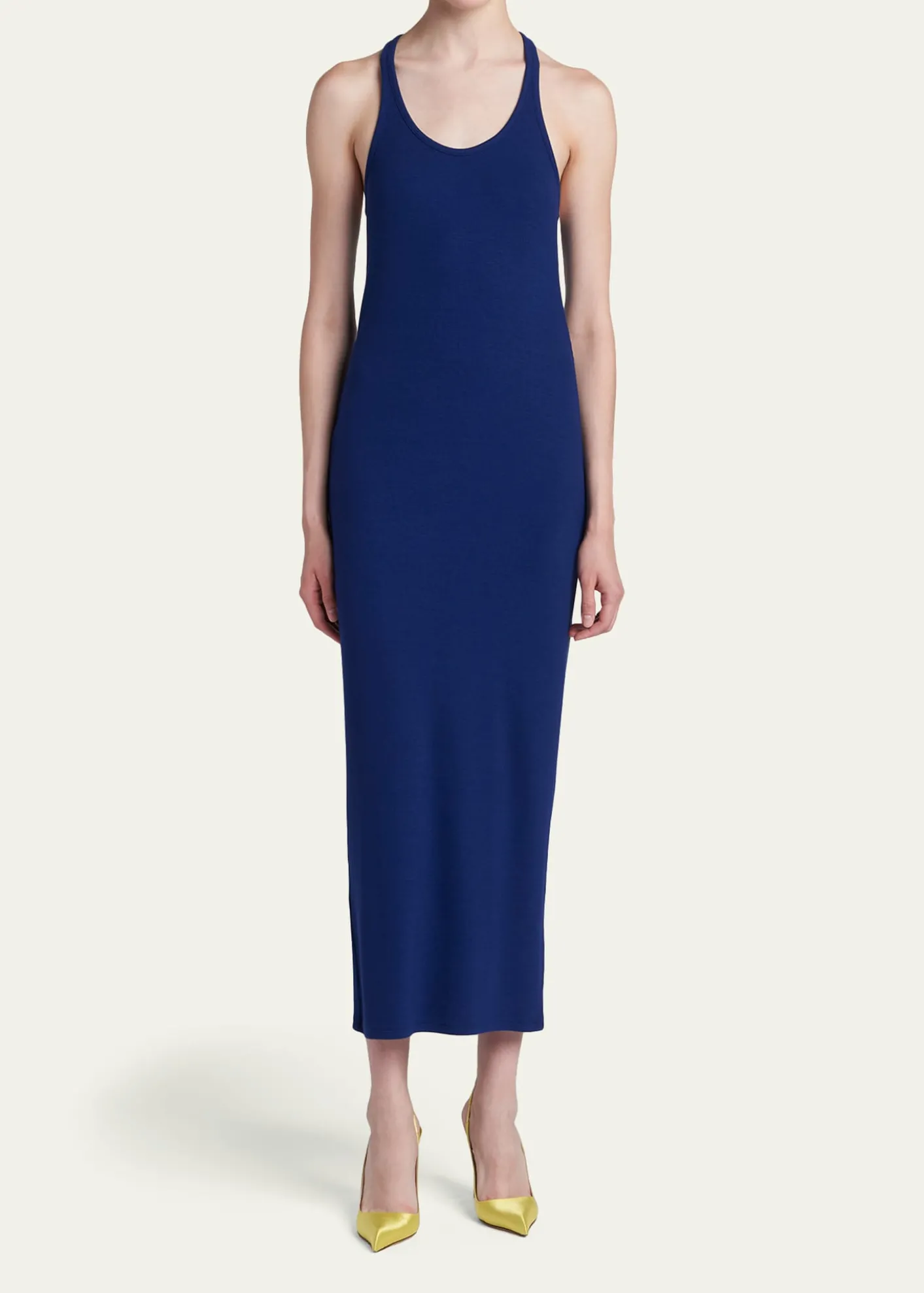 TOM FORDRibbed Knit Racerback Midi Tank Dress