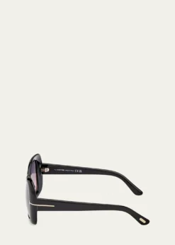 TOM FORDSandra 52MM Square Sunglasses