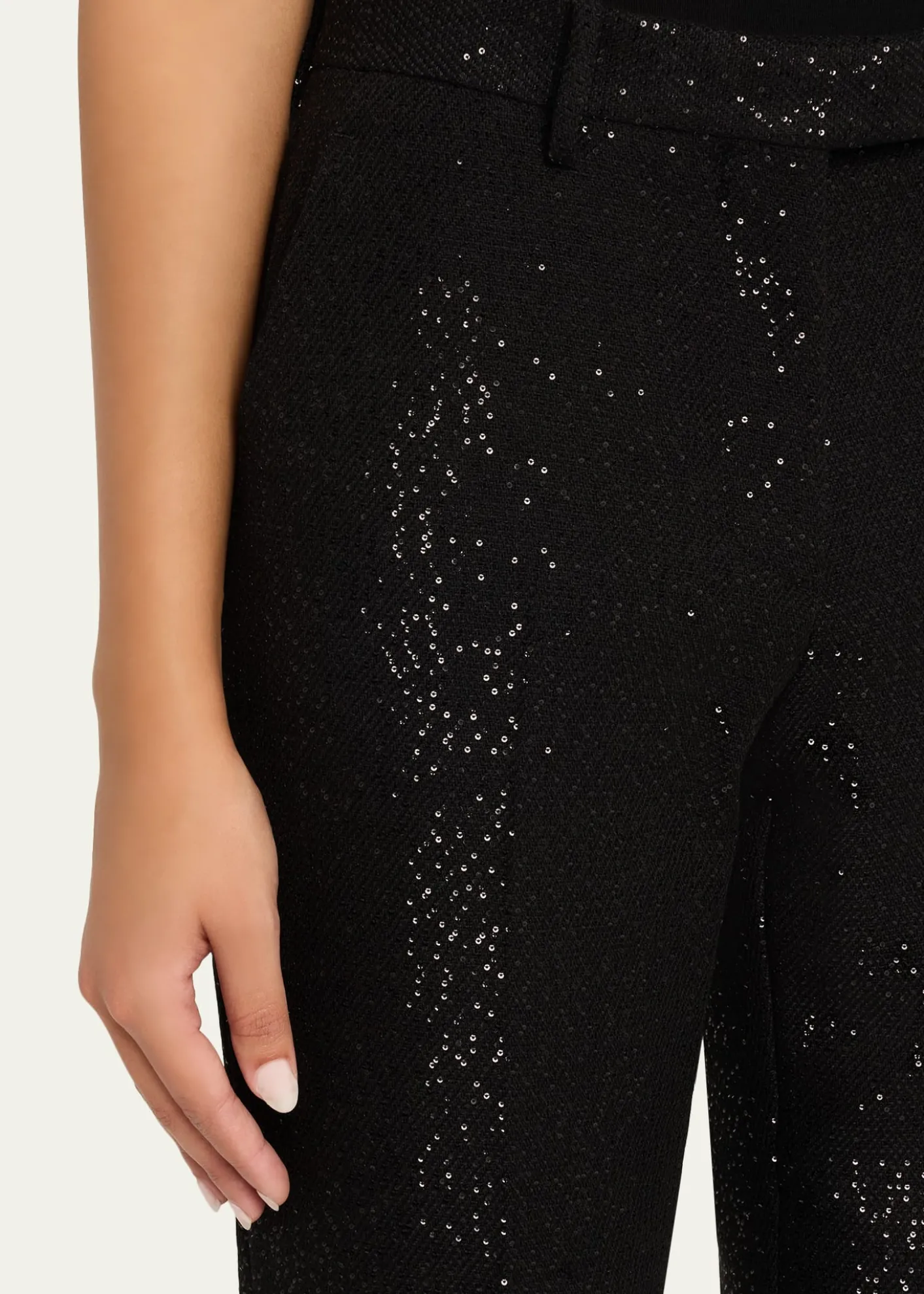 TOM FORDSequined Crepe Straight-Leg Pants