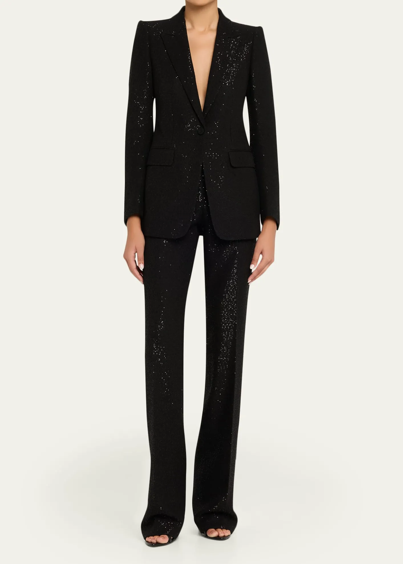 TOM FORDSequined Crepe Straight-Leg Pants
