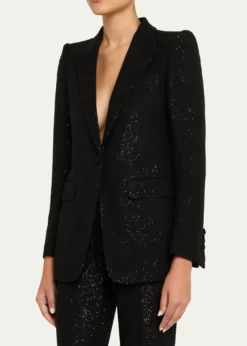 TOM FORDSequined Single-Breasted Blazer Jacket