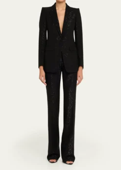 TOM FORDSequined Single-Breasted Blazer Jacket