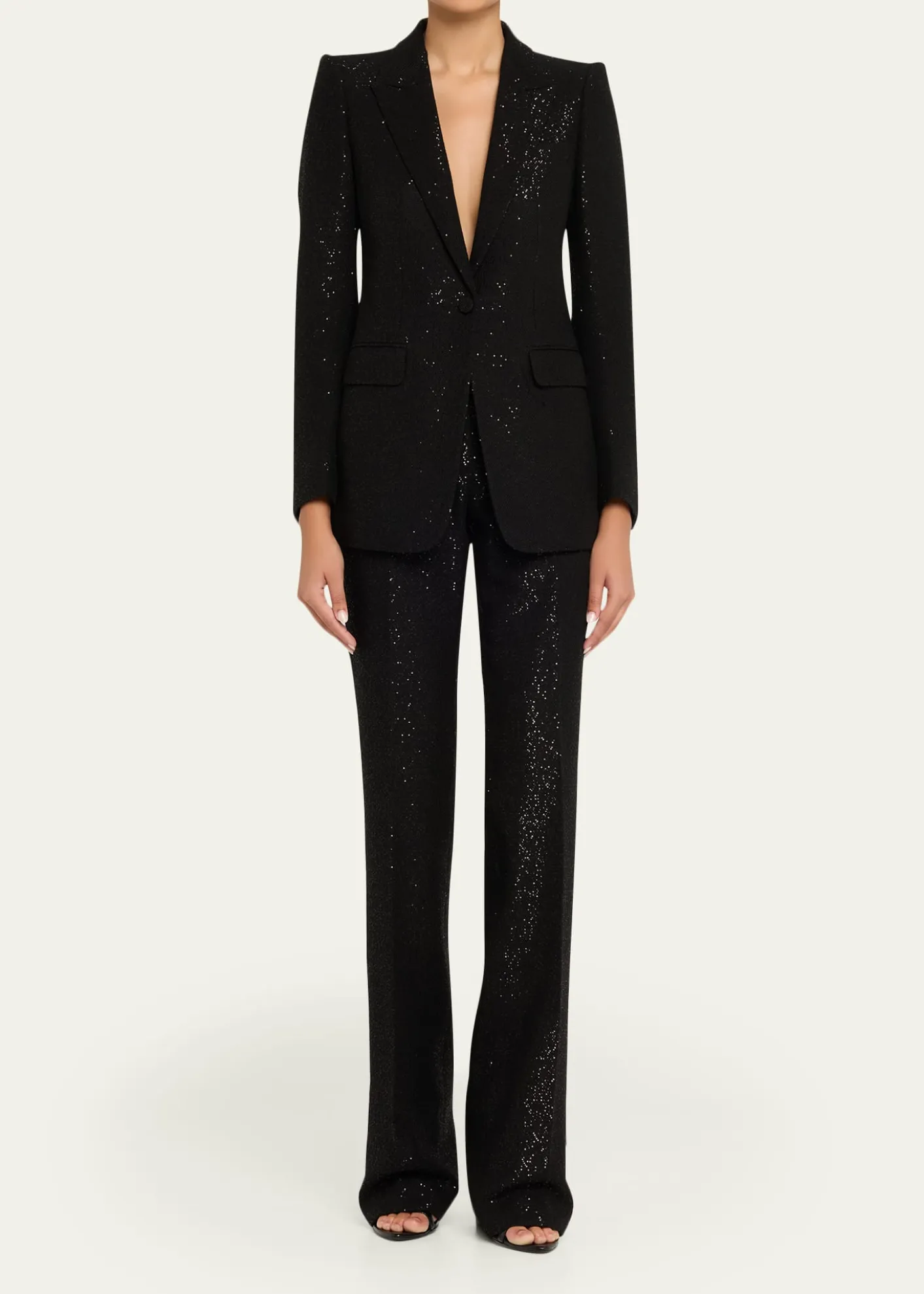 TOM FORDSequined Single-Breasted Blazer Jacket