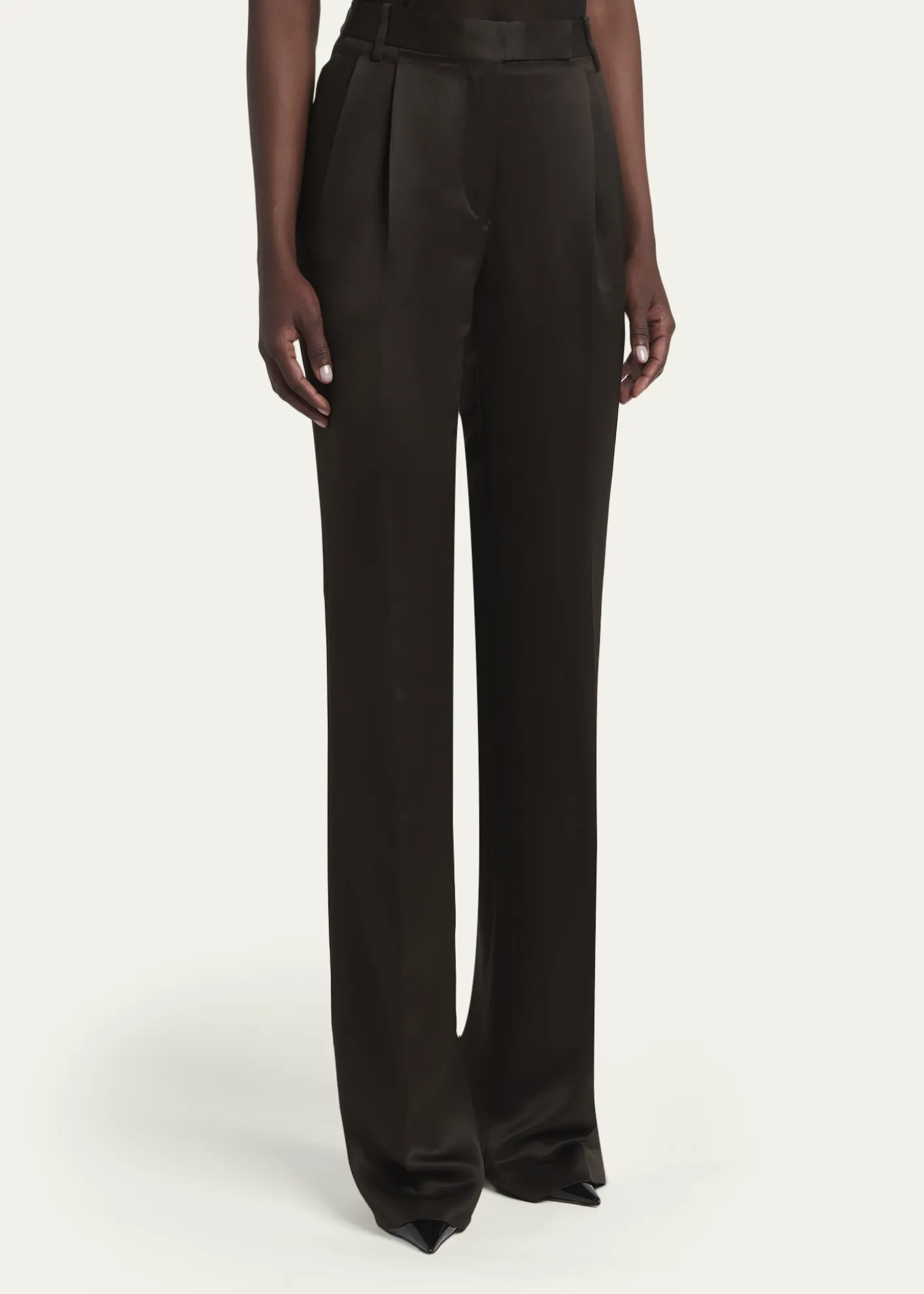 TOM FORDSharp Grain De Poudre Straight-Leg Trousers